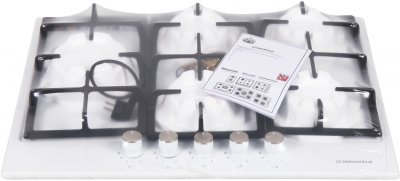 Газовая варочная поверхность Maunfeld EGHE.75.33CW\G белый