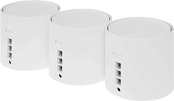 Бесшовный Mesh роутер TP-Link Deco X50(3-Pack) AX3000 10/100/1000BASE-TX белый (упак.:3шт)