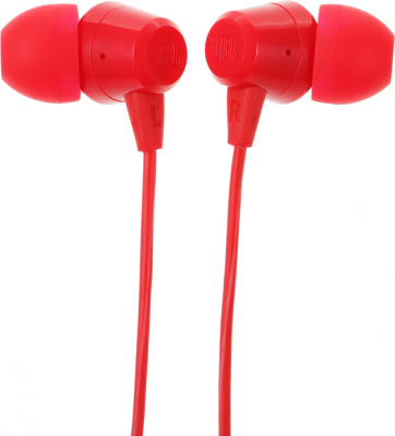 Гарнитура внутриканальные JBL C50HI 1.2м красный проводные в ушной раковине (JBLC50HIRED)