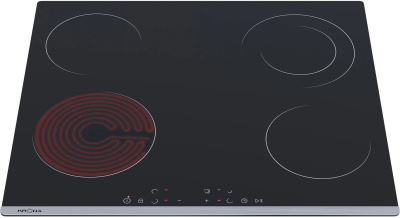 Варочная поверхность Krona Luna черный/нержавеющая сталь