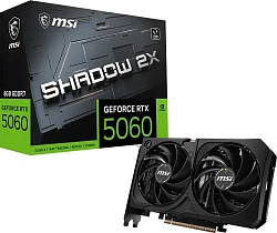 Видеокарта MSI PCI-E 5.0 RTX 5060 8G SHADOW 2X MAX NVIDIA GeForce RTX 5060 8Gb 128bit GDDR7 2497/28000 HDMIx1 DPx3 HDCP Ret