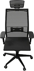 Кресло эргономичное Метта Samurai Black Edition New 2.0 черный сиденье черный сетка с подголов. крестов. полиамид черный