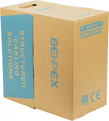 Кабель сетевой BHP-C6CU UTP 4 пары cat.6 solid 0.55мм Cu 305м серый