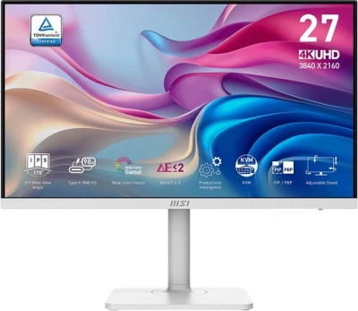 Монитор MSI 27" MD272UPHW белый IPS LED 16:9 HDMI M/M матовая 300cd 178гр/178гр 3840x2160 60Hz DP 4K USB 5.9кг