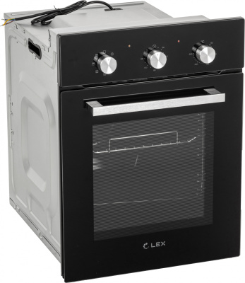 Духовой шкаф Электрический Lex EDM 4570 BL стекло черное