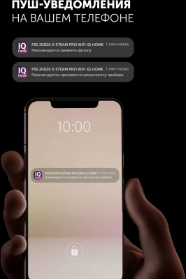 Парогенератор Polaris PSS 2002K X-Steam PRO WIFI IQ Home 2600Вт черный/золотистый