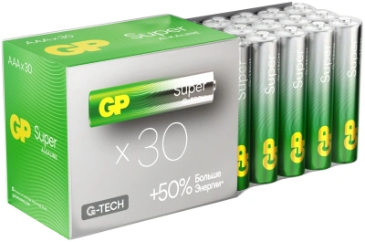 Батарея GP Super Alkaline 24AA21-2CRSWC30 AAA (30шт) спайка