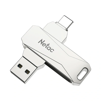 Флеш Диск Netac 32Gb U782C NT03U782C-032G-30PN USB3.0 серебристый