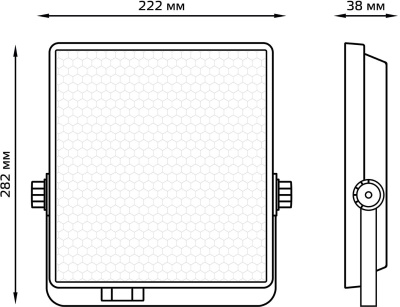 Прожектор уличный Gauss EVO светодиодный 70Втчерный (687511370)
