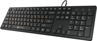 Клавиатура Оклик 520M2U черный/черный USB slim Multimedia