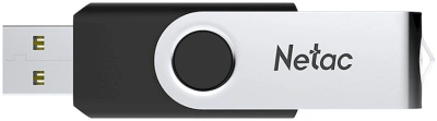 Флеш Диск Netac 16GB U505 NT03U505N-016G-20BK USB2.0 черный/серебристый