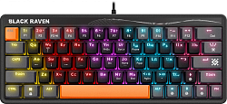 Клавиатура Defender GK-417 механическая черный USB for gamer LED (45414) кабель 1.5м