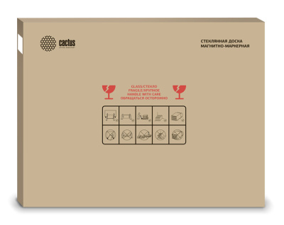 Доска стеклянная Cactus CS-GBD-90x120-UWT стеклянная ультра белый 90x120см стекло