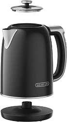 Чайник электрический Galaxy Line GL 0360 1.7л. 2200Вт черный корпус: нерж.сталь/пластик (7010103600)
