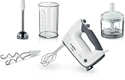 Миксер ручной Bosch MFQ37480 750Вт белый/серый
