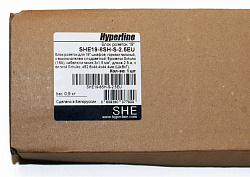 Блок распределения питания Hyperline SHE19-8SH-S-2.5EU гор.размещ. 8xSchuko базовые 16A Schuko 2.5м