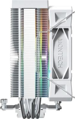 Устройство охлаждения(кулер) Montech NX400 ARGB Soc-AM5/AM4/1200/1700/1851 белый 4-pin 34.17dB Al+Cu 220W Ret (NX400ARGBWH)