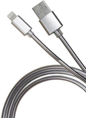 Кабель Premier 6-703M2 1.0S USB (m)-Lightning (m) 1м серебристый пакет