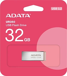 Флеш Диск A-Data 32GB UR350 UR350-32G-RSR/BG USB3.2 серебристый/коричневый