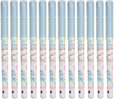 Ручка гелев. Deli MiYou EG15-BL ассорти d=0.5мм син. черн.