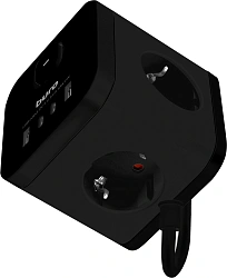 Сетевой удлинитель Buro BU-PC3.1UС-B 1.5м (3 розетки) черный (коробка)