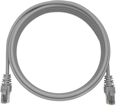Патч-корд NTSS NTSS-PC-UTP-RJ45-5e-2.0-LSZH-GY NTSS-PC-UTP-RJ45-5E-2.0-LSZH UTP RJ-45 вил.-вилка RJ-45 кат.5E 2м серый LSZH (уп.:1шт) 26AWG