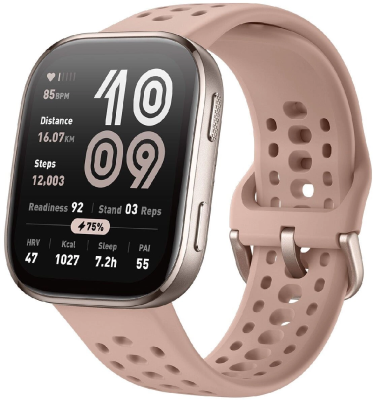 Смарт-часы Amazfit Bip 6 A2435 1.97" AMOLED корп.розовое золото рем.розовый (6972596108771)