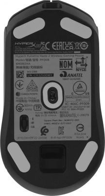 Мышь HyperX Haste 2 черный оптическая 26000dpi беспров. BT/Radio USB 5but (6N0B0AA)