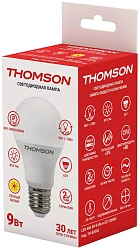 Лампа светодиодная Thomson B2003 9Вт цок.:E27 груша 220B св.свеч.бел.теп. A60 (упак.:10шт) (TH-B2003-10)