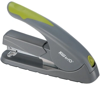 Степлер настольный Kw-Trio 5818 Soft-Touch 24/6 24/8 26/6 26/8 (40листов) снижение усилия серый/черный 210скоб