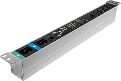 АВР Rem R-16-4C13-T-440-2XC20 1U 19" ввод:2xС20 выход:4xС1316A черный