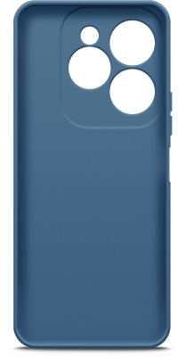 Чехол (клип-кейс) BoraSCO для Infinix Hot 40i/Smart 8/8 Plus/8 Pro Silicone Case синий (72661)