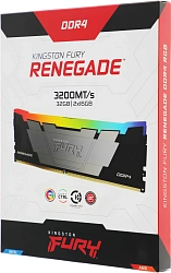 Память DDR4 2x16GB 3200MHz Kingston KF432C16RB12AK2/32 Fury Renegade RGB RTL Gaming PC4-25600 CL16 DIMM 288-pin 1.35В dual rank с радиатором Ret