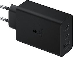 Сетевое зар./устр. Samsung EP-T6530 65W 3A (PD) USB/2xUSB Type-C для Samsung черный (EP-T6530NBEGEU)