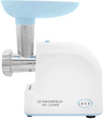 Мясорубка Maunfeld MF-232WB 1340Вт голубой