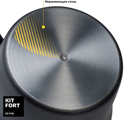 Капучинатор Kitfort КТ-710 стационар. 250мл черный