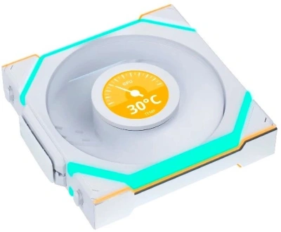 Вентилятор для корпуса Lian-Li Uni Fan SL Wireless 120 LCD ARGB 120х124.5x28 белый 4-pin 29.5дБ (G99.12SLLCD1W1W.R0) Ret