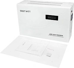 Стабилизатор напряжения Smartwatt AVR Slim 10000RW 10000ВА белый
