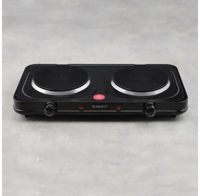 Плита Электрическая Scarlett SC-HP700S32 черный чугун (настольная)