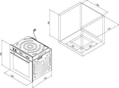 Духовой шкаф Газовый Weissgauff WGO 702 белый стекло