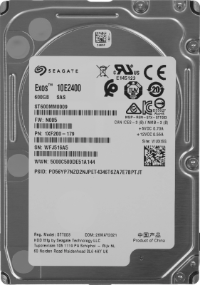 Жесткий диск Seagate SAS 3.0 600GB ST600MM0009 Enterprise Performance (10000rpm) 128Mb 2.5"