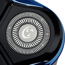 Бритва сетчатая Polaris PMR 0304R реж.эл.:3 питан.:элек.сеть/аккум. черный/синий
