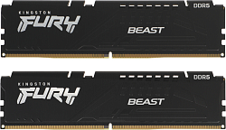 Память DDR5 2x16GB 6800MHz Kingston KF568C34BBK2-32 Fury Beast RTL Gaming PC5-54400 CL34 DIMM 288-pin 1.4В kit dual rank с радиатором Ret