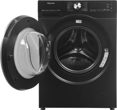 Стиральная машина Hisense WD5S1045BB пан.англ. класс: A загр.фронтальная макс.:10.5кг (с сушкой) черный инвертер