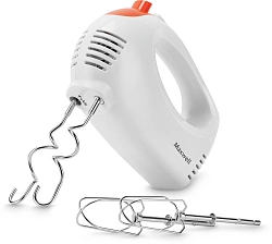 Миксер ручной Maxwell MW-1358 W 300Вт белый/оранжевый