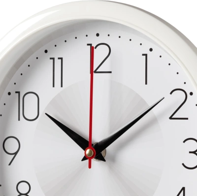 Часы настенные аналоговые Бюрократ WallC-R69P D22см белый (WALLC-R69P22/WHITE)