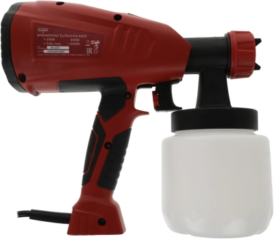 Краскопульт Elitech КЭ 400П 400Вт бак:800мл 800мл/мин