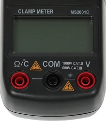 Клещи токоизмерительные Mastech MS2001C цифр. измер.ток:переменный черный (13-1310)