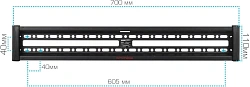 Кронштейн для телевизора Arm Media PLASMA-12 черный 35"-75" макс.60кг настенный наклон