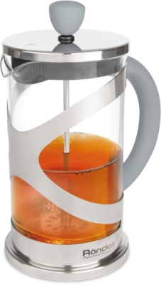 Френч-пресс Rondell Crystal Grey RDS-838 0.6л серый